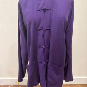 Shanghai Tang Deep Purple Women's Jacket